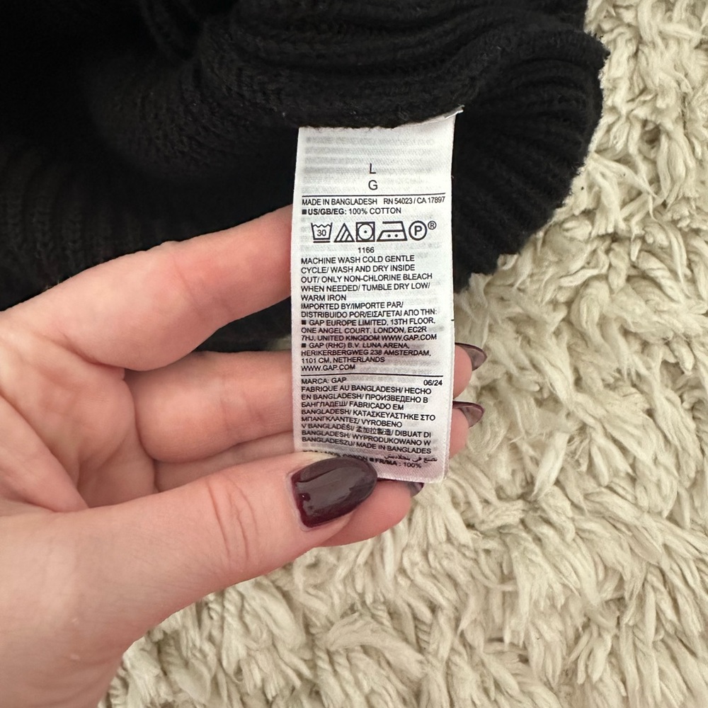 GAP Oversized Split-hem Mockneck Sweater - Picture 3 of 4